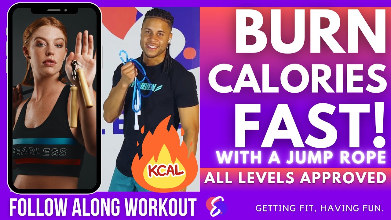 This 10-minute jump rope routine is here to help you burn calories fast and keep you energized!   Perfect for all fitness levels, this routine combines different jump rope techniques to keep things exciting,  challenging yet effective.