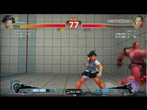 SSF4 AE 2012: FAXgimoto (Makoto) vs foy713 (Dan)