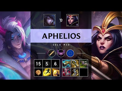Aphelios Mid vs LeBlanc: Triple Kill, Unstoppable - EUW Master Patch 14.23