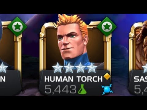 4-Star Human Torch Solo Gameplay| Marvel Contest of Champions