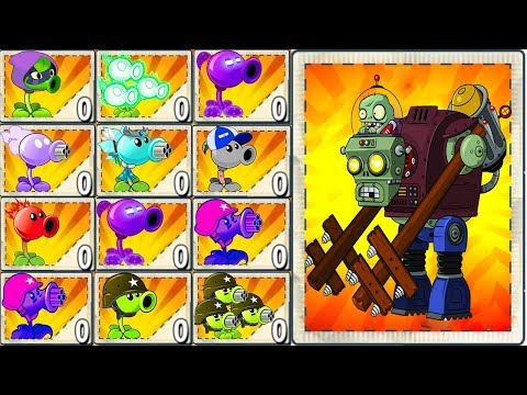Plants vs Zombies 2 Mod: MAX LEVEL POWER-UP! Peashooter vs GARGANTUAR