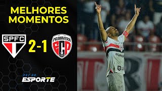 SÃO PAULO 2 X 1 PRIMAVERA | MELHORES MOMENTOS | PAULISTÃO 2026