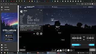 stellarium says there's 4 planets aligned with the april 8 eclipse?