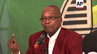 South African President Jacob Zuma comments on corruption