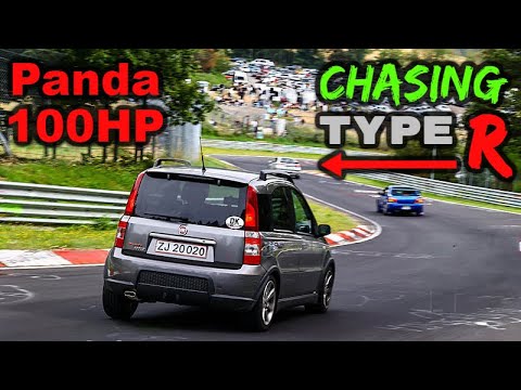Panda 100HP chasing after a Civic Type R - Nürburgring nordschleife - 18.08.2024