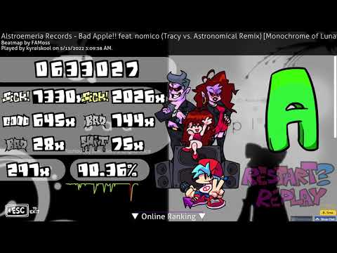 osu! (5/15/2022) 4.41✰ Bad Apple [Tracy vs Astronomical Remix]