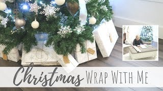Christmas Gift Wrap With Me | Time Lapse Gift Wrapping