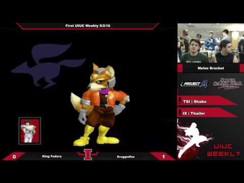 [Smashing Illini Weekly] King Fedora (Marth) vs. Druggedfox (Fox) SSBM Singles