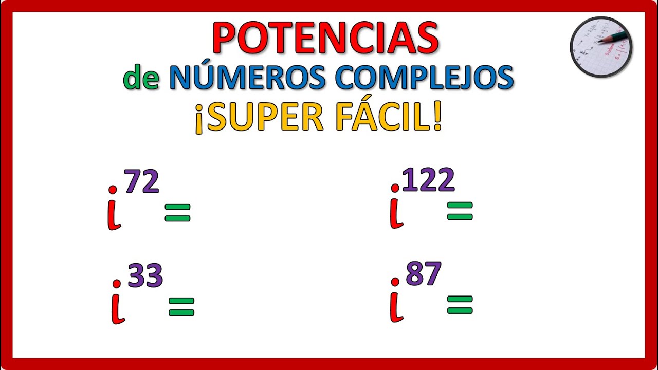 POTENCIAS de i | NÚMEROS COMPLEJOS | SUPER FÁCIL 🤩 |Números imaginarios