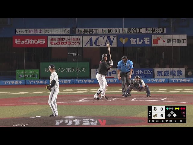 【7回裏】バファローズ・富山凌雅 無失点に抑える好リリーフで味方の反撃を待つ!!  2024年7月13日 千葉ロッテマリーンズ 対 オリックス・バファローズ