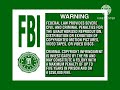FBI Warning Screen 1997 2000 VHS