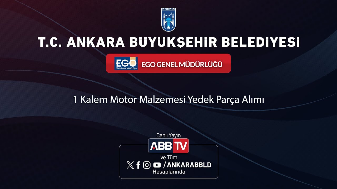 EGO GENEL MÜDÜRLÜĞÜ - 1 Kalem Motor Malzemesi Yedek Parça Alımı