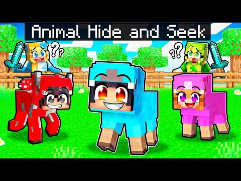 Extreme Animal Hide and Seek in Minecraft!