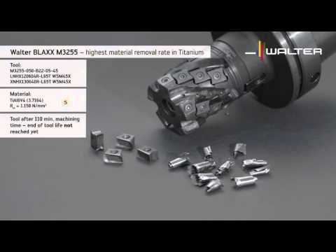 Walter BLAXX Igel-Fräser M3255 – höchstes Zerspanvolumen bei Titan - Walter Tools