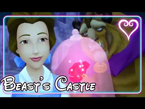 Kingdom Hearts 2 All Cutscenes | Full  Movie | Beauty and the Beast ~ Beast's Castle