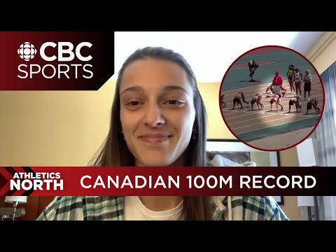 Audrey Leduc didn’t know she had broken the women’s 100m Canadian record | Athletics North
