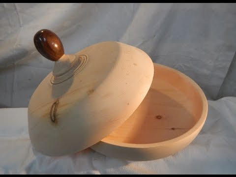 drechseln einer Zirben Brotbox, woodturning a  bread Box DIY