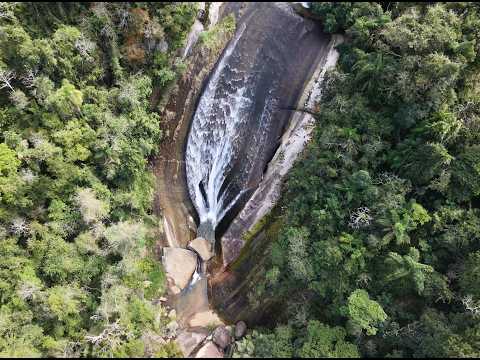 Voo de Drone Cachoeira da Bunda em Santa Catarina