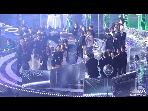 171202 EXO TOP10 수상 대기석 (워너원, 트와이스, 방탄소년단, 아이유, 정은지) + 소감 4K 직캠 @멜론 뮤직 어워드 (MMA) 4K Fancam by -wA-