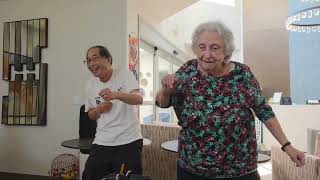 Dancing helps (Judy) rid her walker :)