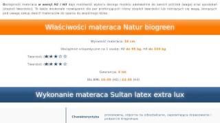 Materac Sultan latex extra lux Materasso Amadu.pl