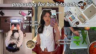 PREPARING FOR BACK TO SCHOOL 📓 study tips for GOOD GRADES, whats in my