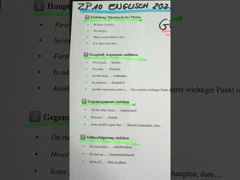 ZP10 English 2025 - Comment formulation aids and linking words