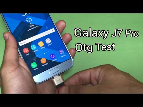 How To Connect otg With Galaxy J7 Pro 2017 - otg Test Video