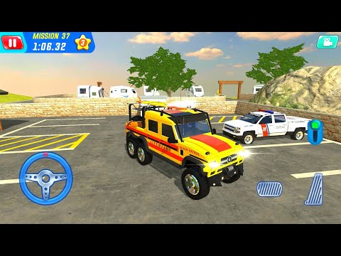 mini Firefighter Truck Driving - Coast Guard Beach Rescue Team - Android Gameplay