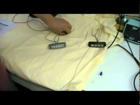 DLX4 DLX6 LED emergency warning light Demo & install video