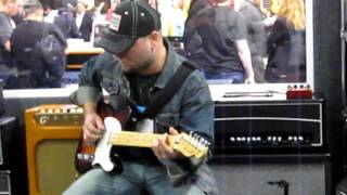Guitar Guthrie Trapp at Eminence booth NAMM 2010