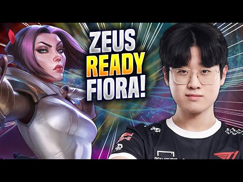 ZEUS IS READY TO PLAY FIORA! - T1 Zeus Plays Fiora TOP vs Garen! | Season 2023