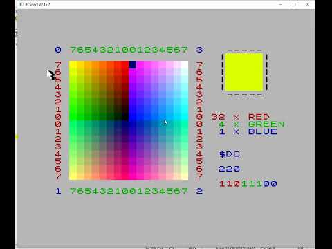 Spectrum Next - Layer-2 Color-Picker with interrupt-driven Mouse