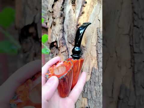 Handcrafting a Knight Pipe #knightpipe #pipemaking #smokingpipes #