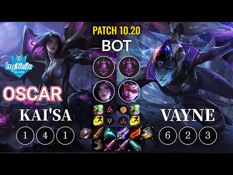 hyF Oscar Kai'Sa vs Vayne Bot - KR Patch 10.20