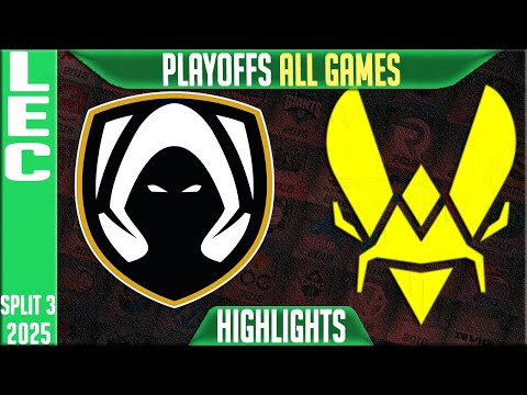 TH vs VIT ALL GAMES Highlights | LEC Playoffs Split 3 2025 | Team Heretics vs Team Vitality