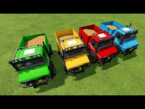 HARVESTING AND LOAD WHEAT IN MINI TRUCKS - Farming Simulator 22