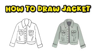 How to Draw a Jacket - Step-by-Step Clothing Drawing for Beginners