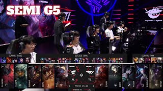 T1 vs AL - Game 5 | Lower Final LoL MSI 2025 Main Stage | T1 vs Anyone's Legend G5 full