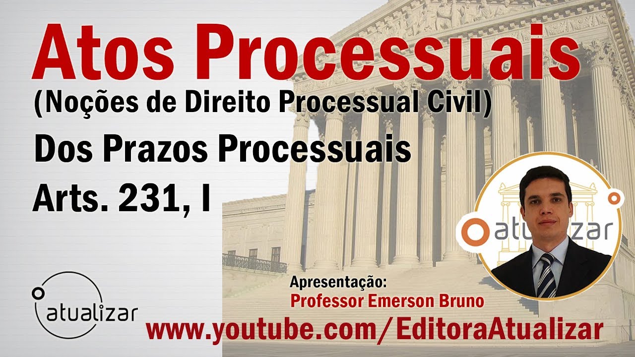 NCPC - Art. 231, I (Prazos - Parte IX)