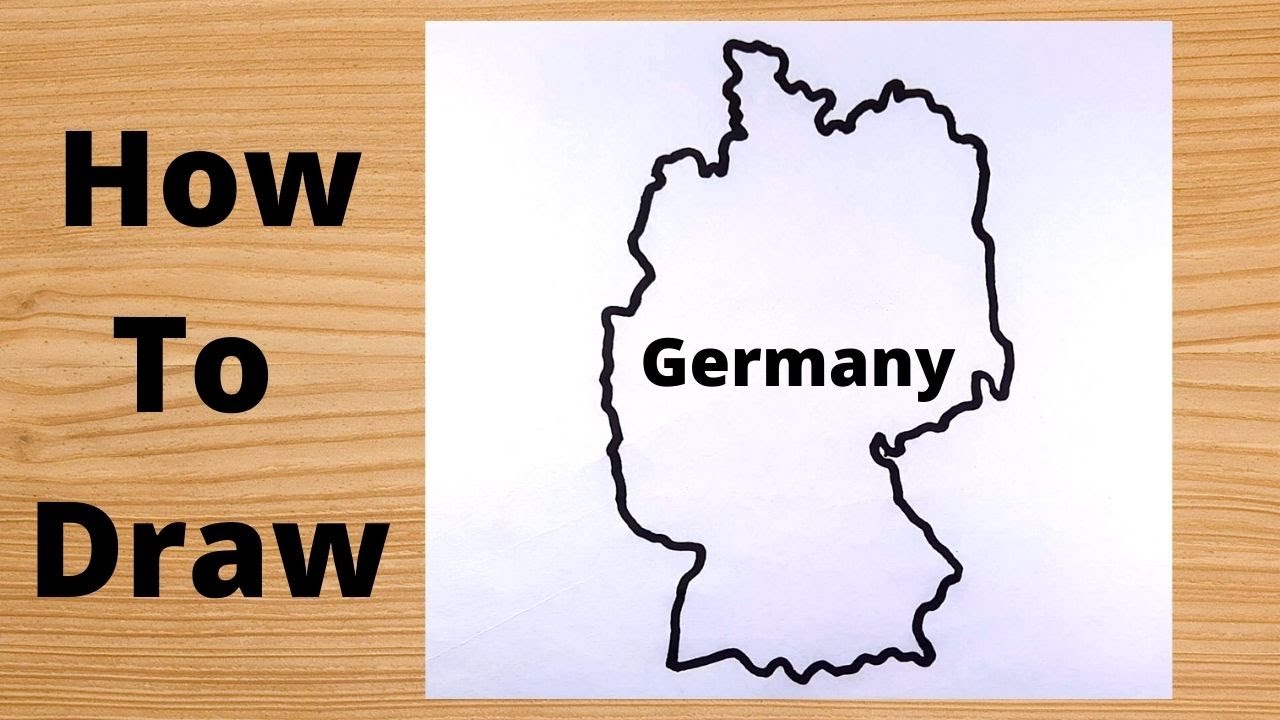 Drawing Germany Map - Simple Way