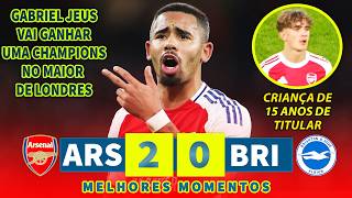 GABRIEL JESUS AINDA VAI GANHAR UMA CHAMPIONS NO MAIOR DE LONDRES! CRIANÇA DE 15 ANOS FEZ HISTÓRIA