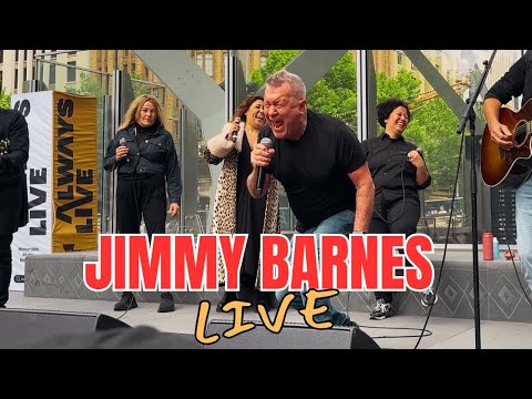 Jimmy Barnes FREE Pop-Up Concert At Melbourne's New City Square!