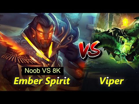 8K MMR VS 2K MMR Counter 1v1 Solo Mid - Ember vs VIPER Countered!