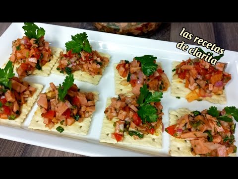 Delicioso ceviche de salchichón