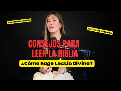 Consejos para LEER LA BIBLIA l ¿Cómo hago Lectio Divina?🫶🫶🫶