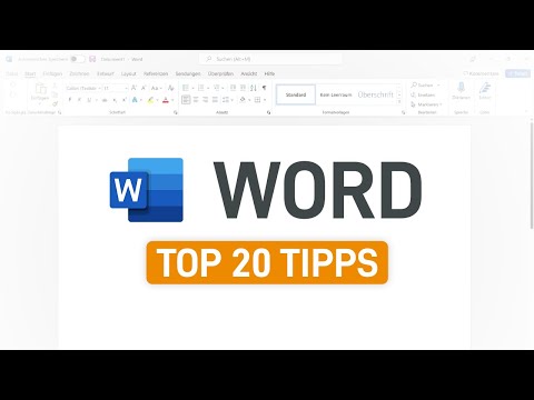 🏆 Top 20 Microsoft Word-Tipps für Fortgeschrittene (deutsch)