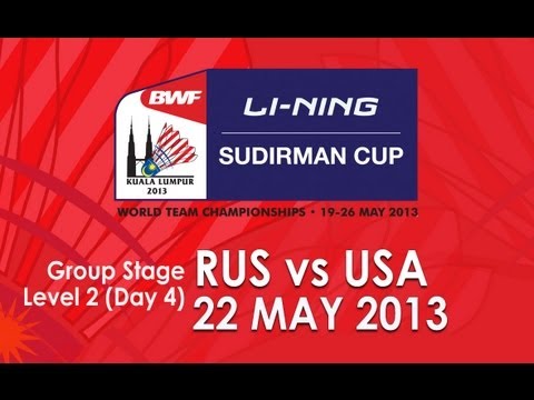 Group Stage (Level 2) - WD - T.Bibik/ A.Chervaykova vs Eva Lee/ P.L.Obanana - 2013 Sudirman Cup
