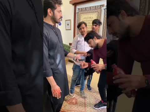 Tere bin Drama bts Wahaj ali's blood😲Episode 20 #terebin#terebinbts #bts#wahajali#youtubeshorts#yt