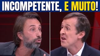 Miguel Morgado and Prata Roque enter into a tense confrontation.